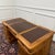 English Teak Desk with Brown Leather Top For Sale - Image 17 of 18