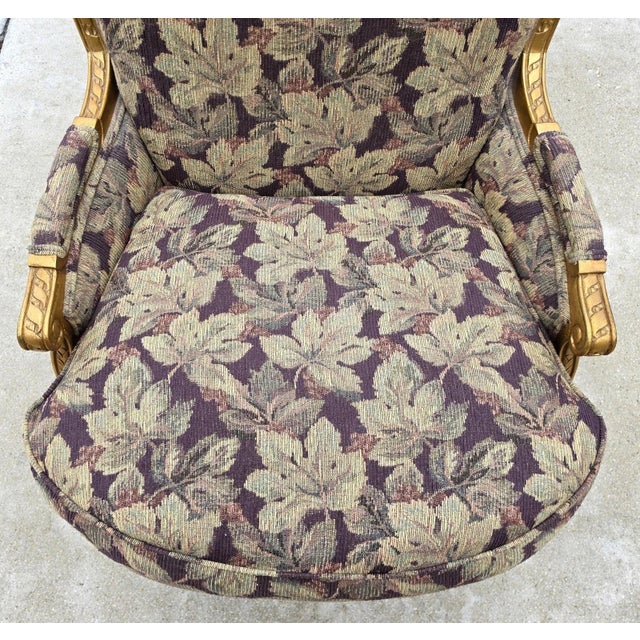 Dm D & D Building Nyc French Louis XVI Style Giltwood Oversized Bergère Armchairs For Sale - Image 13 of 15