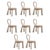 Mary III Dining Chairs with Upholstered Legs by Ottiu, Set of 8 For Sale - Image 6 of 6
