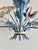 Vintage Floral Painted Steel Five-Light Chandelier from Lamparas Schuller, Spain, 1990s For Sale - Image 4 of 18
