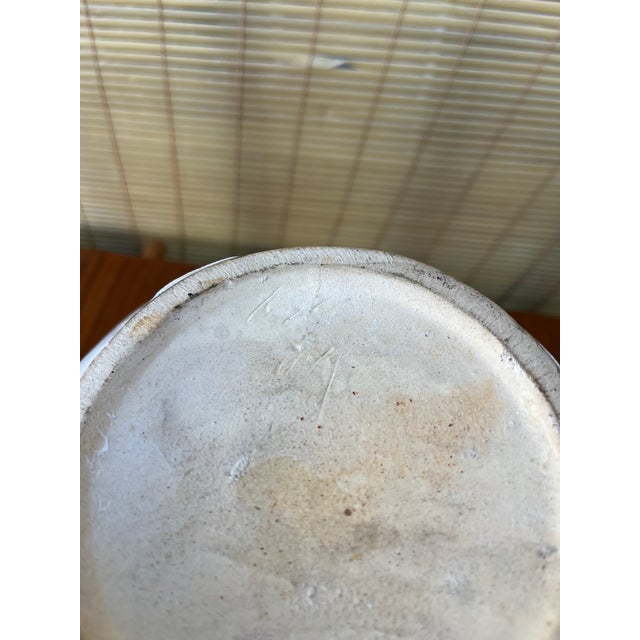 A Pair of Mid-Century Modern Two-Tone Studio Pottery Ceramic Vases.Circa 1970s For Sale - Image 16 of 18