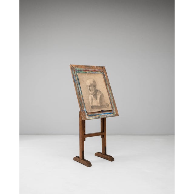 20th Century French Wooden Artist's Easel with Adjustable Tilt For Sale - Image 4 of 18