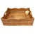 Artifacts Rattan Scallop Collection Rectangular Storage Basket in Honey Brown - 20" For Sale In Houston - Image 6 of 7