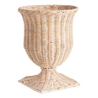 Chesapeake Rattan Footed Urn Narrow For Sale