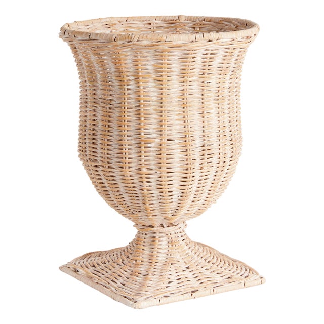Chesapeake Rattan Footed Urn Narrow For Sale