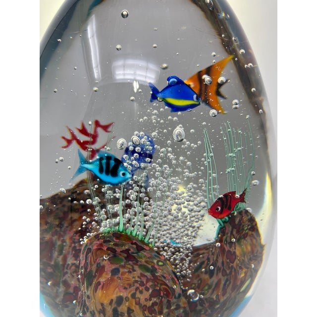 Transparent Giant Murano Glass Aquarium For Sale - Image 8 of 9