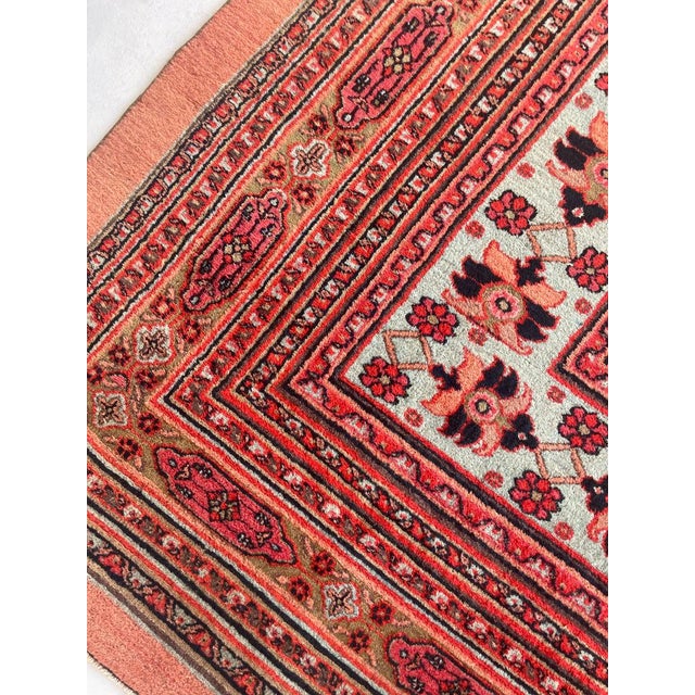 PALATIAL ANTIQUE CARPET Northeast Khorrassan Gem with Smokey Wine, Rug 13.2 x 15.7 For Sale - Image 11 of 17