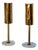 Late 20th Century Pair of Brass and Marble Table Lamps, Probably Italy For Sale