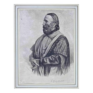Unknown, Portrait of Giuseppe Garibaldi, 1800s, Paper For Sale