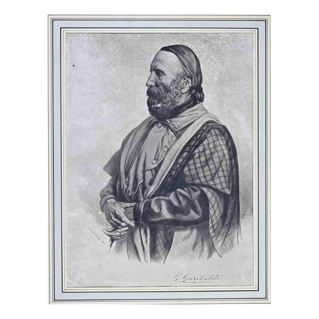Unknown, Portrait of Giuseppe Garibaldi, 1800s, Paper For Sale