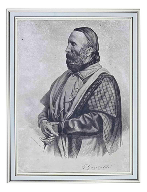Unknown, Portrait of Giuseppe Garibaldi, 1800s, Paper