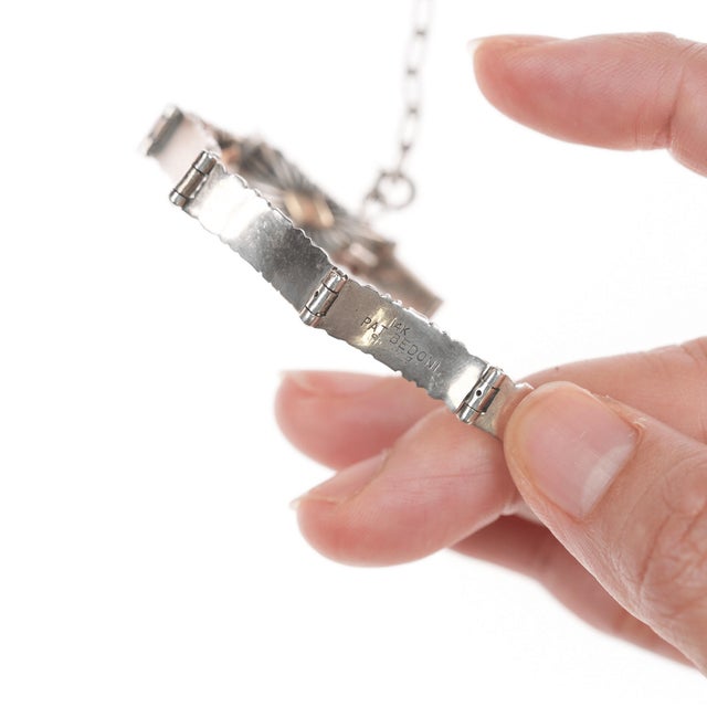 6.5" Pat Bedoni Navajo 14k/Sterling link bracelet For Sale - Image 4 of 9