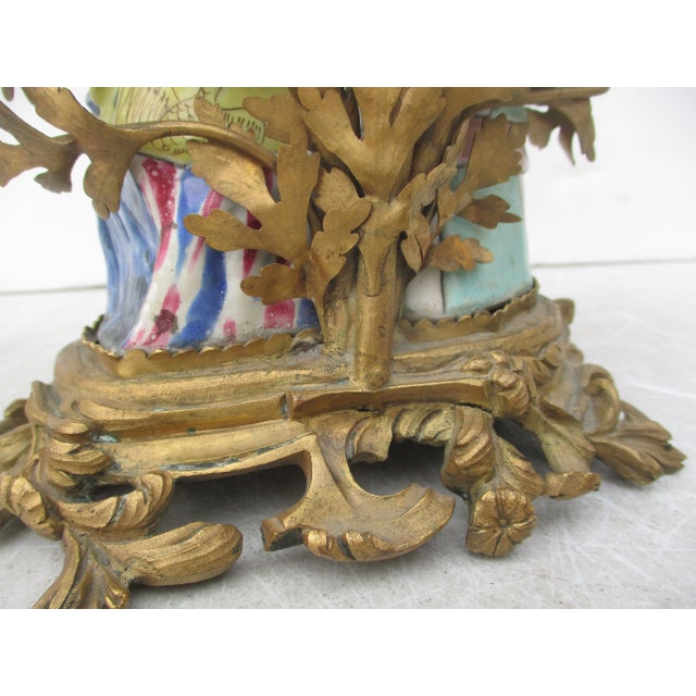 !8th Century Chinese Porcelain and Ormolu Candelabra For Sale - Image 13 of 13