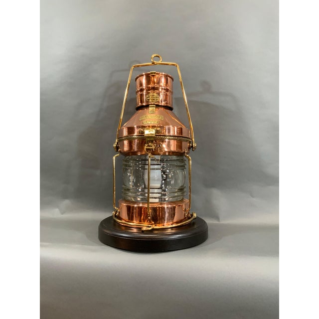 Solid Copper Ships Lantern, circa 1930 For Sale - Image 11 of 11