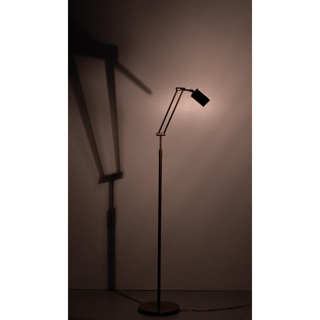 Adjustable Bronze Halogen Floor Lamp by Ben Demmers, 1980s For Sale - Image 11 of 14