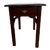 1980s Solid Cherry Wood Side Table For Sale