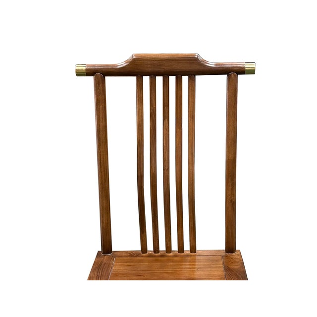 Oriental Modern Yoke High Back Bars Backrest Accent Side Chair For Sale In San Francisco - Image 6 of 14