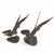 Pair of pheasant sculptures in patinated and gilded bronze – 20th century. Number of pieces: 2. Country of origin: Europe,...