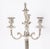 Silver Antique Large Silver Plated Four Light Candelabra, Set of 2 For Sale - Image 8 of 18