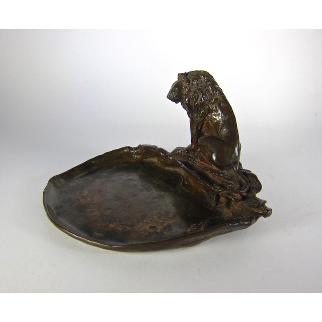 1930 Roman Bronze Works Lion by Marie Zimmermann For Sale In Los Angeles - Image 6 of 10