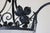 Antique French Art Deco Geometric Wrought Iron and Frosted Glass Chandelier, 1930 For Sale - Image 14 of 15