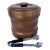 Vintage Walnut Ice Bucket W/Tongues For Sale