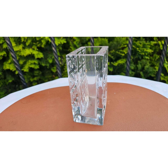 1970s Hadeland Glass Cube Model Vase by Severin Brørby, Norway, 1970s For Sale - Image 5 of 7