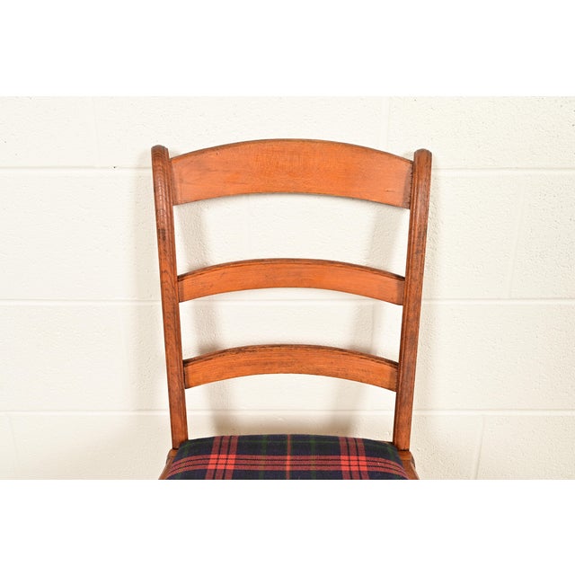 Antique English Regency Carved Maple Side Chairs or Dining Chairs, Circa 1890s For Sale In South Bend - Image 6 of 12