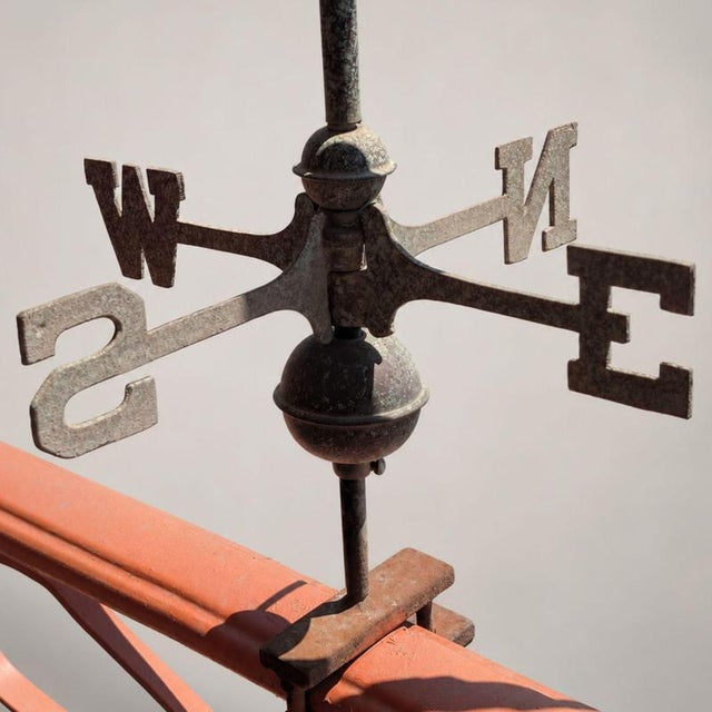 Metal Antique Italian Copper Weathervane with Three-Dimensional Dolphin, 1900s For Sale - Image 7 of 9