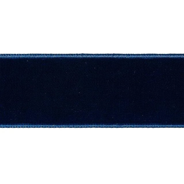 Transitional Sample - Schumacher Velvet Tape Wide in Saphire For Sale - Image 3 of 3