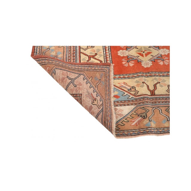 1960s Vintage Turkish Milas Carpet - 5`1″ X 7`7″ For Sale - Image 5 of 6