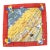 Hermes Paris Carre 90 Marché Flottant Du Lac Inlé Silk Scarf W/Box For Sale