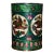 1960s Enamel Brush Pot With Bird and Flower Motif For Sale