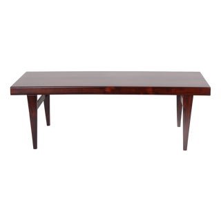 Rosewood Coffee Table with Drawer and Serving Tray by Niels Bach, 1954 For Sale
