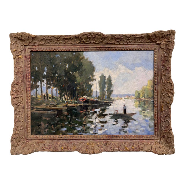 19th Century French Oil on Canvas For Sale