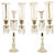 19th Century Italian Crystal Candelabras in Baccarat Crystal, Set of 2 For Sale