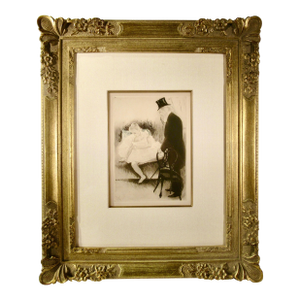 Louis Legrand L'Inspecteur Des Beaux-Arts (The Fine Art Inspector) 1901 Original Print
