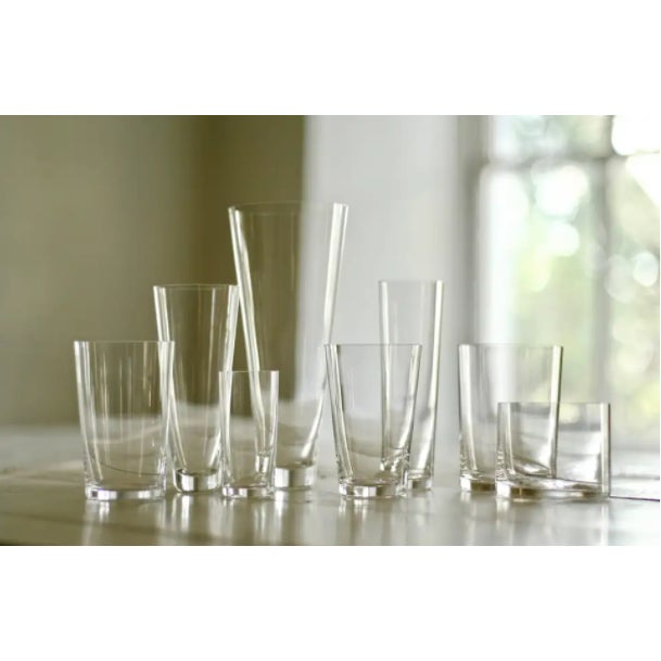 Crystal Rocks Glasses by Deborah Ehrlich, Hand Blown in Sweden a Pair Chairish