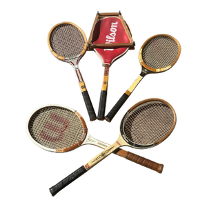 Collection of Vintage Wilson Model Tennis Rackets