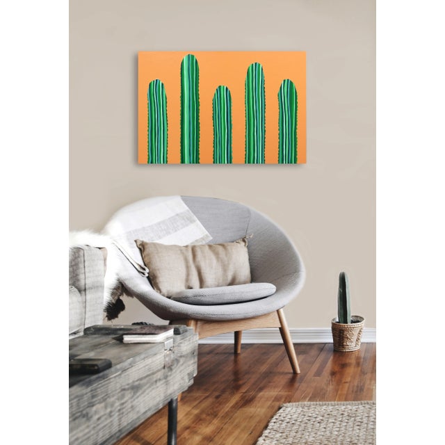 Wood "Meloctones" Contemporary Minimalist Acrylic Painting by Will Beger For Sale - Image 7 of 8