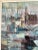 1960s Vintage Harbor Scene Jean Kalisch Abstract Painting Oil on Board For Sale - Image 9 of 12