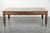 This beautiful original antique English writing desk/partner desk on wheels has 6 drawers and a green leather top. It...