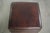 Dark Sheepskin Ottoman with Black Piping For Sale - Image 6 of 10