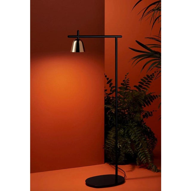 Lighto P Floor Black Matte and Chrome Cup Lamp by Jaime Hayon for Parachilna For Sale - Image 12 of 13