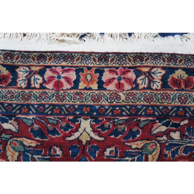 Vintage Oriental Geometric Floral Medallion Red Area Rug Mat Traditional 3 X 5' For Sale - Image 9 of 13