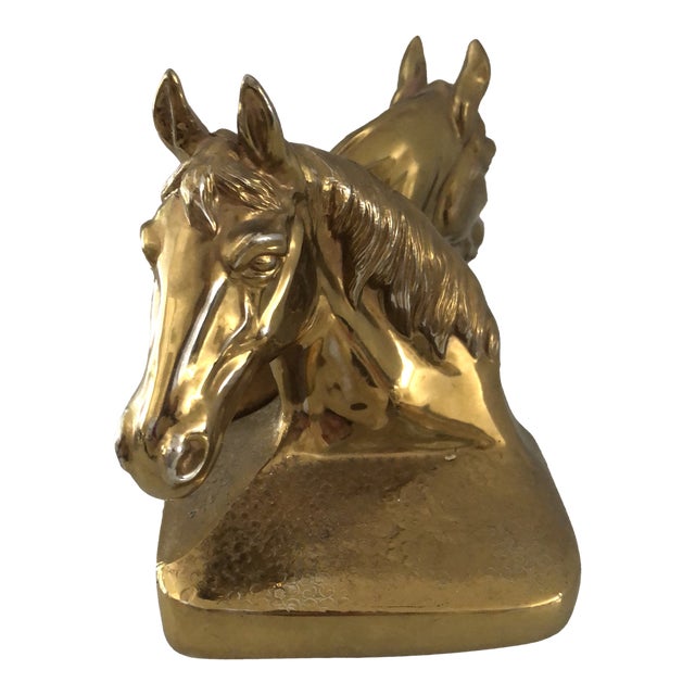 Vintage Pmc 88 Brass Horse Bookends a Pair Chairish