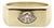 1990s 14k Gold Marquise Diamond Signet Ring, Size 6.5 For Sale