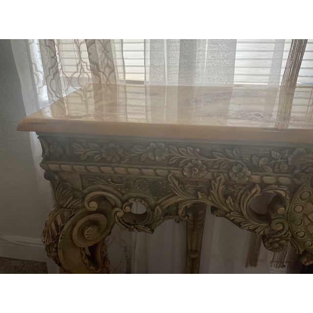 Entryway Table Baroque Revival / Rococo Revival in Style, 1990s For Sale - Image 4 of 9