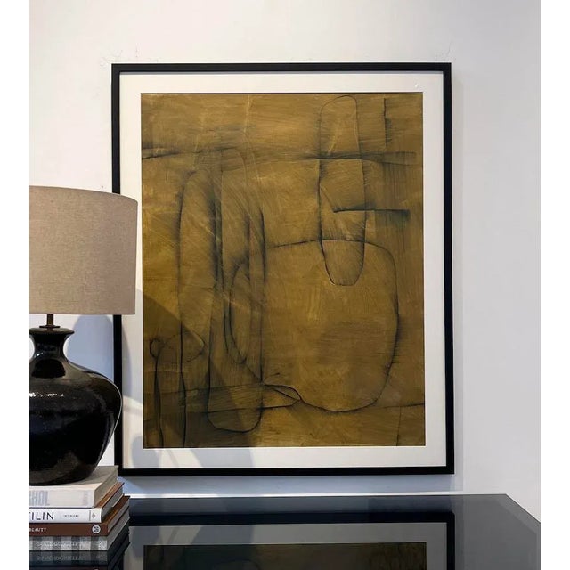 Contemporary Untitled #Sp-208 by Murray Duncan, Abstract Geometric, Mix Media on Paper, Contemporary For Sale - Image 3 of 4