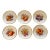 Bavarian Gold Rim Fruit Plates-Set of 6 For Sale